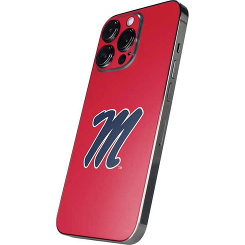 University of Mississippi Ole Miss Logo Red iPhone 16 Pro Skin